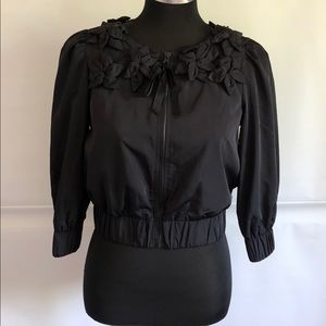 FOREVER 21 CROPPED SUMMER LIGHT WEIGHT JACKET SZ:S